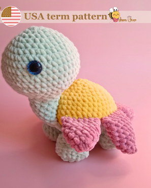 cute plush turtle pattern