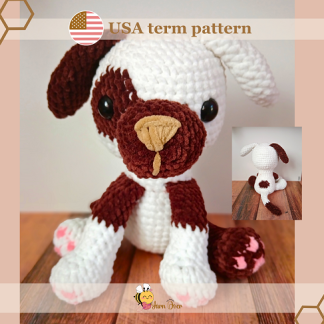 easy to follow dog plush pattern