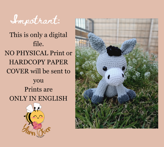 Muffin the Donkey- PDF pattern - Image 4