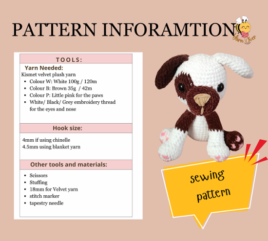 Jack the terrier- Plush pattern PDF - Image 3