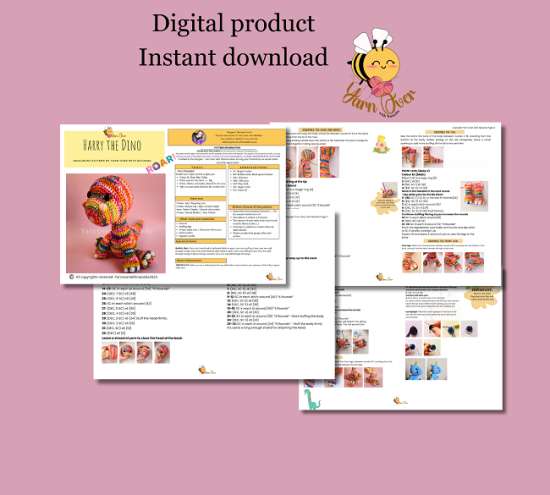 Harry the Dinosaur Pattern - Image 2