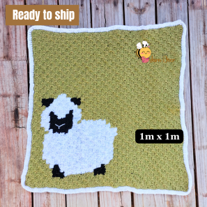 Sheep theme baby Blanket – Ready to ship