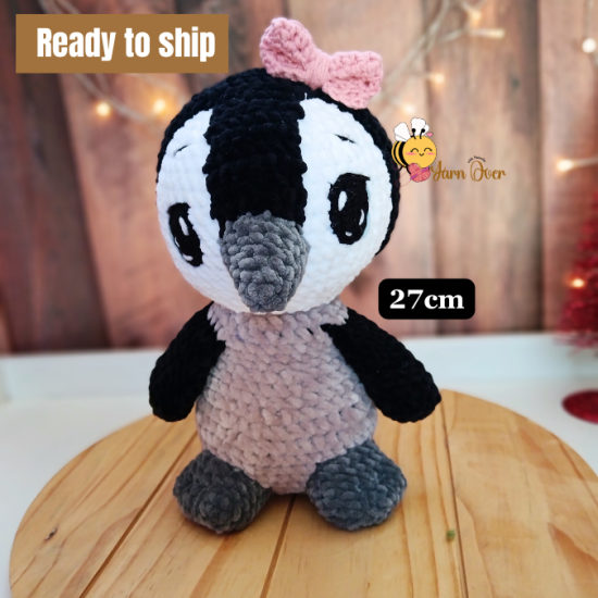 Penguin plush toy ready to ship