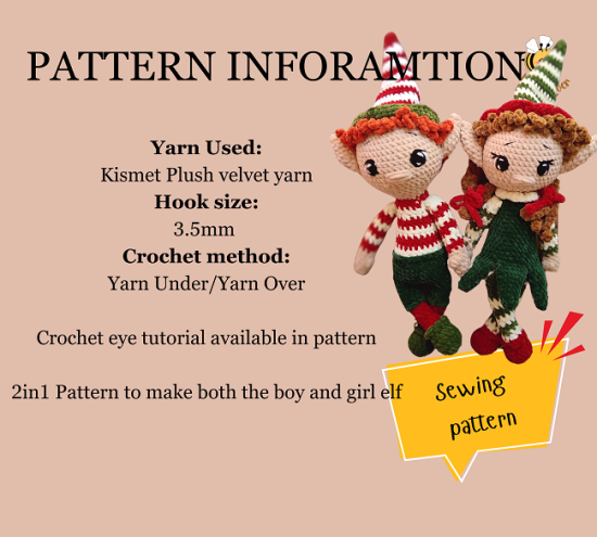 Christmas Elf Amigurumi Crochet Pattern - Image 3