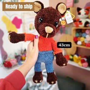 Plush brown bear R300