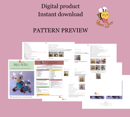 Angus the Bull (PDF Pattern)