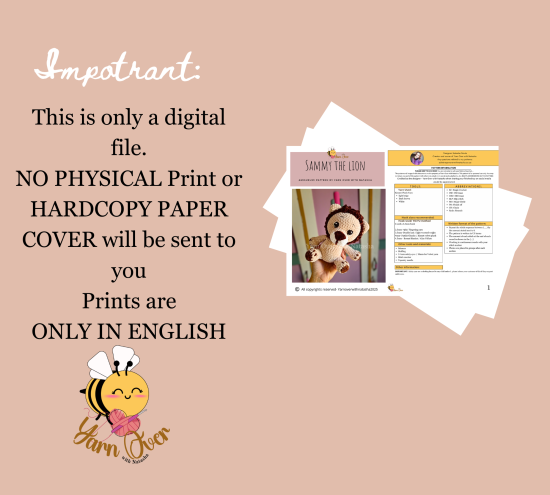 Sammy the Lion - PDF Pattern - Image 4