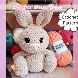 cute easter pattern , amigurumi bunny pattern