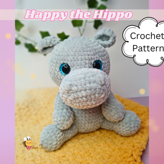 easy to crochet amigurumi hippo