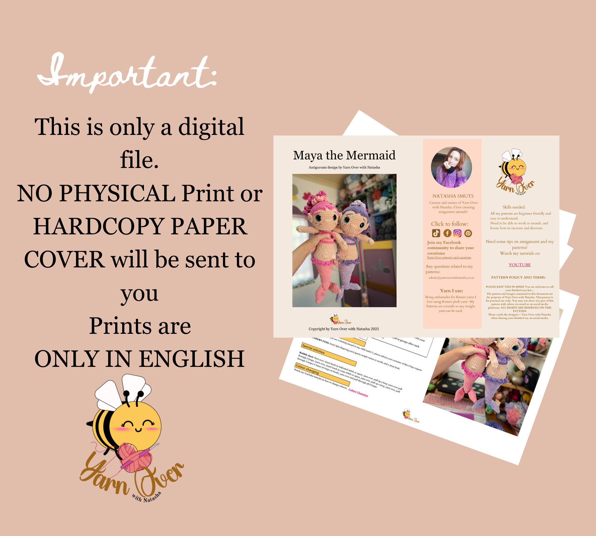 Maya the Mermaid - PDF Pattern - Image 3