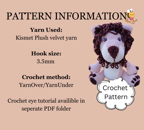 Musa the Lion- PDF Pattern - Image 3