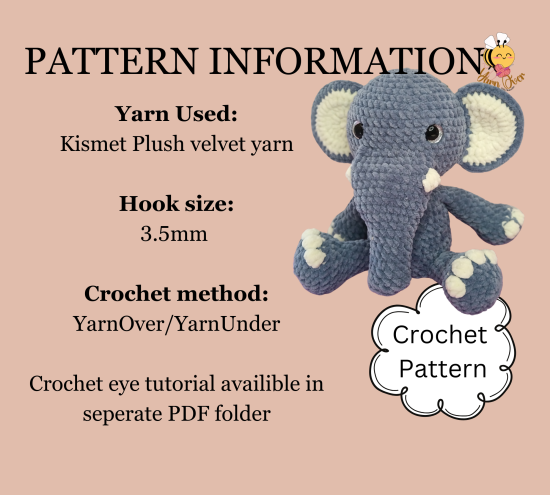 Hobbit the Elephant PDF Pattern - Image 3