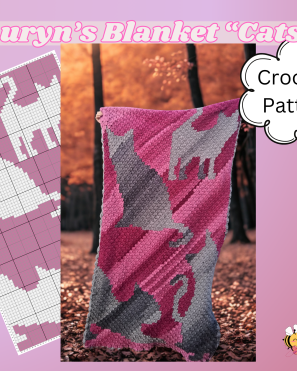 Cat Afghan C2C Crochet Pattern (Lauryn's Blanket)