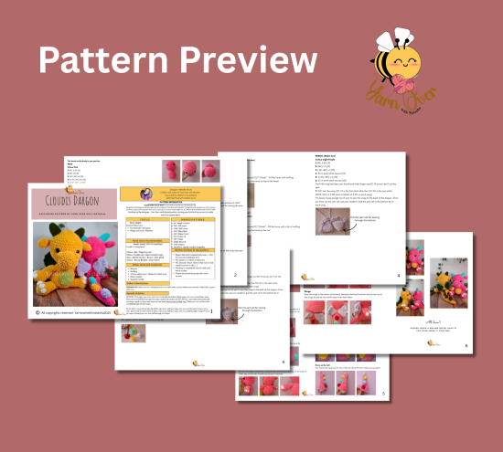 Cloudis - Crochet Dargon plush pattern - Image 3