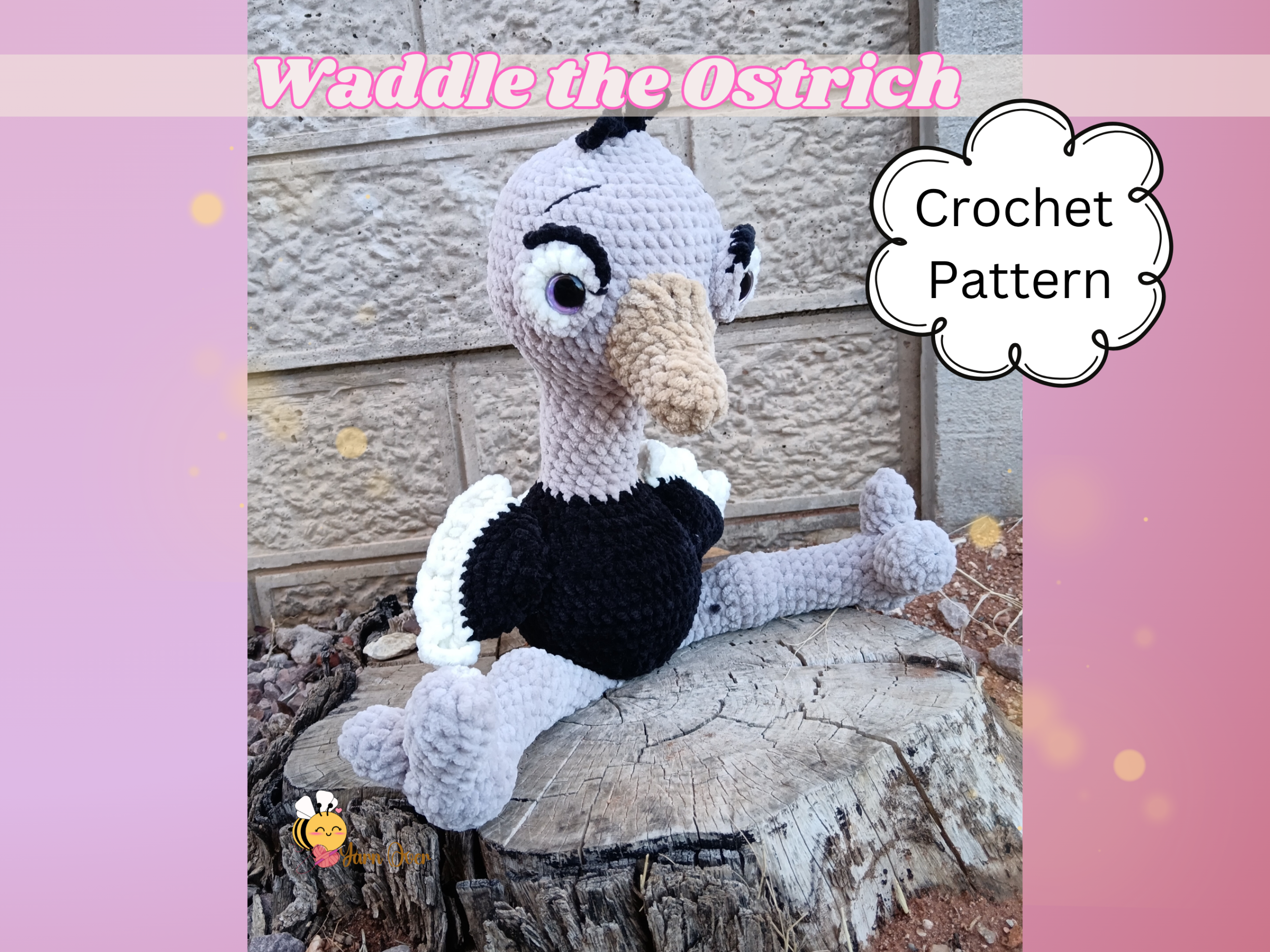 Ostrich Amigurumi crochet pattern- Waddle