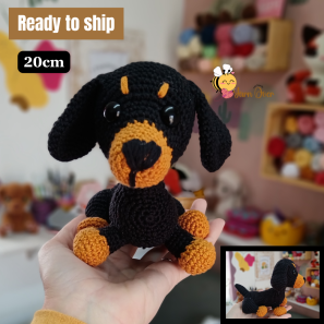 Dachshund Black/brown small R220