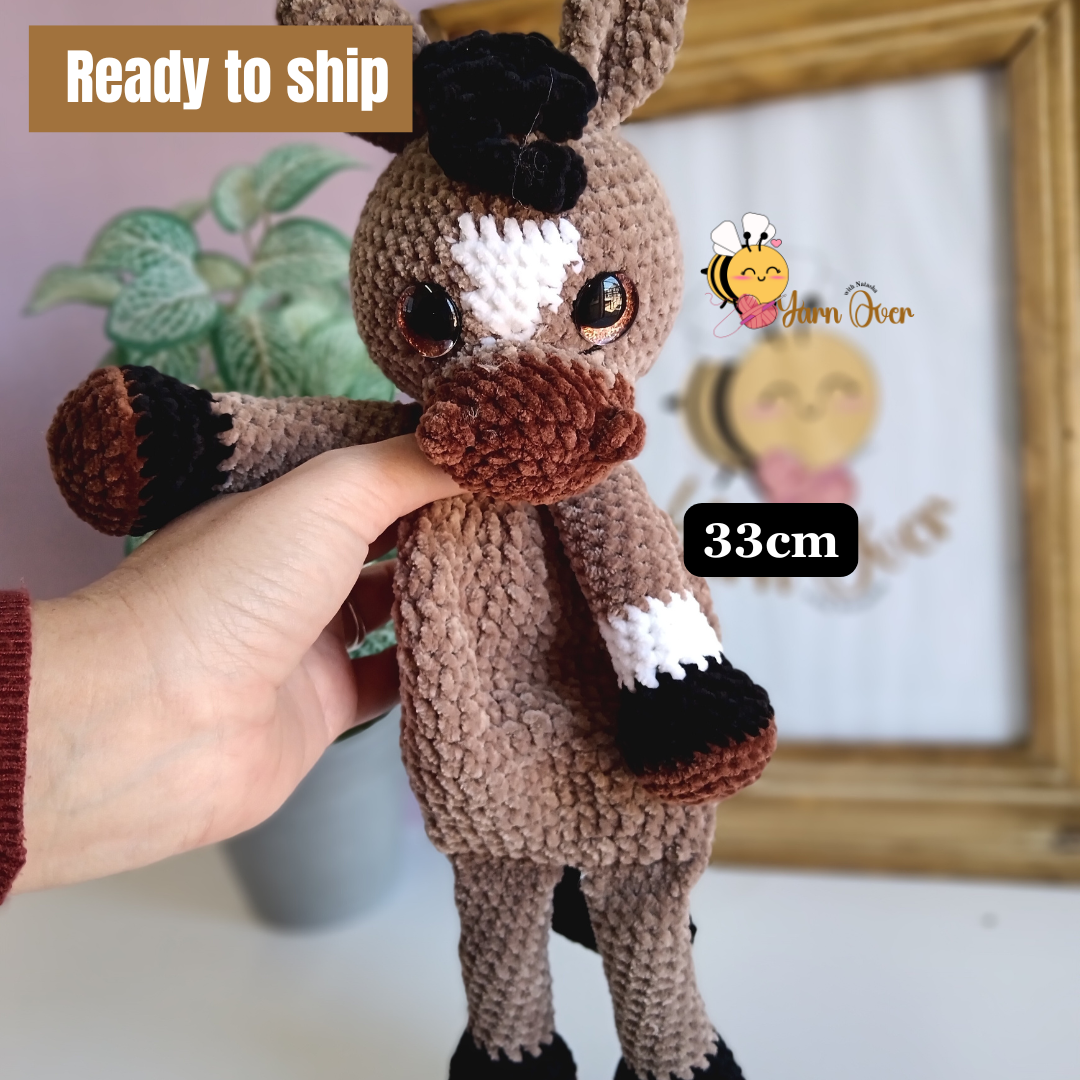 cuddler horse lovey toy