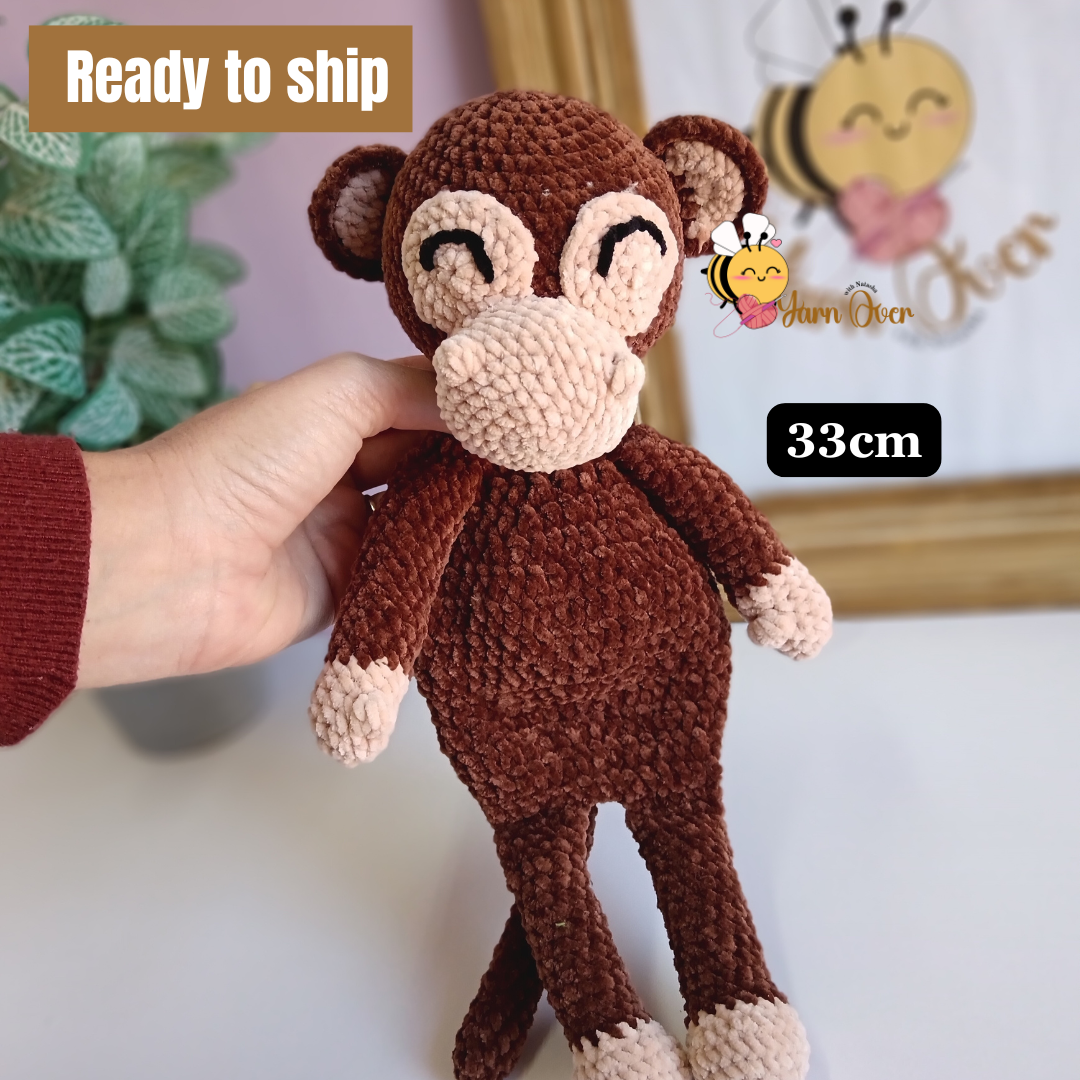 cuddler monkey lovey toy