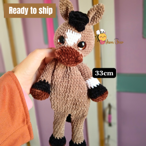 cuddler horse lovey toy – Yarn Over with Natasha