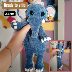 Blue snuggler elephant- Toy