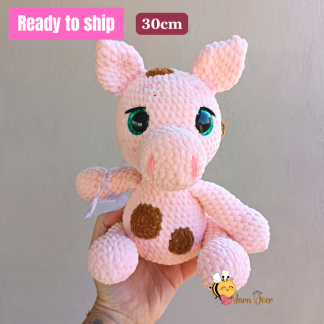 Plush soft velvet Pig - Finished toy