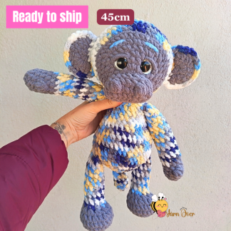 Plush soft velvet Monkey- Finished toy