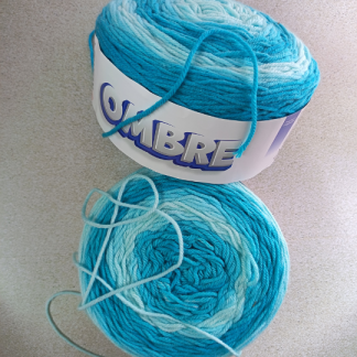 Ombre light blue 2x balls