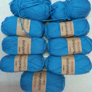Knitspiration aquamarine blue x 9 balls