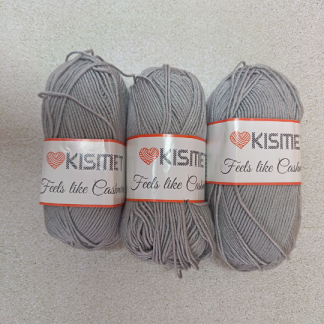 Feels like cashmere silver 3 x balls