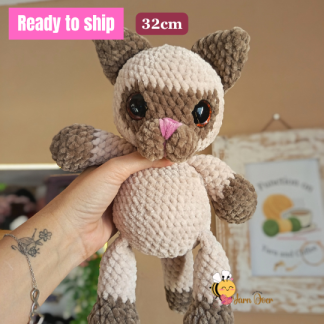 Plush cat Siamese
