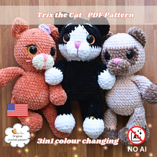 Trix the Cat- PDF Pattern