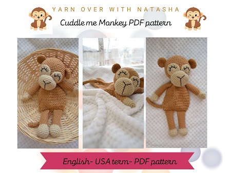 Cuddle me monkey- PDF pattern